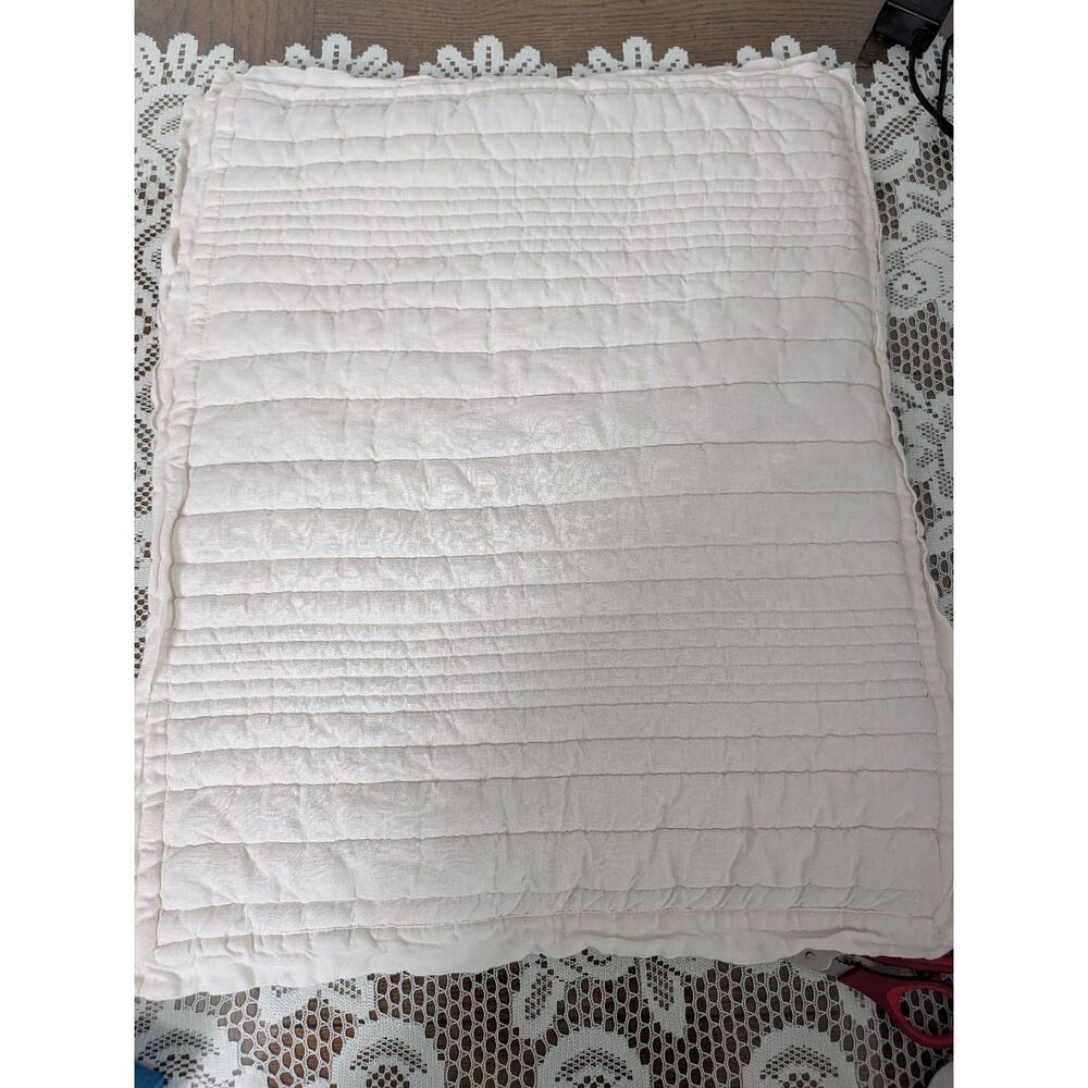 West elm linen quilt pillow sham 2pcs standard size